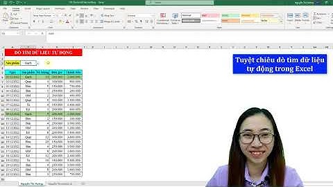 Tuyệt chiêu dò tìm dữ liệu tự động trong Excel | Nguyễn Thị Hường