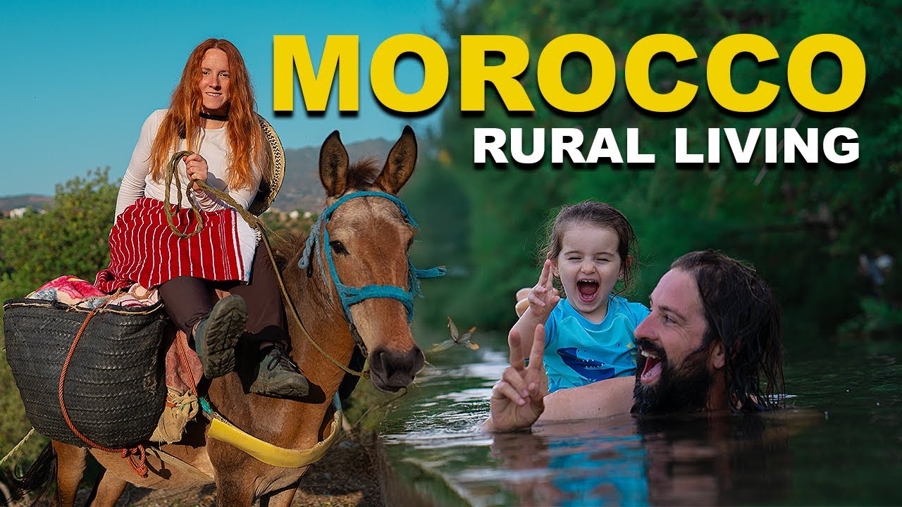 Marruecos Rural: Viaje en Mula hasta el Río para Lavar Mantas y Cocinar al Fuego