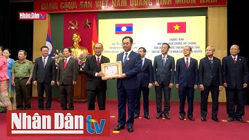 Trao Huân, Huy chương của Lào cho tập thể, cá nhân tỉnh Thái Nguyên