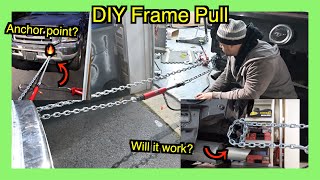 Rebuilding a Wrecked Car (Ford Mustang GT) DIY Car Frame Pull