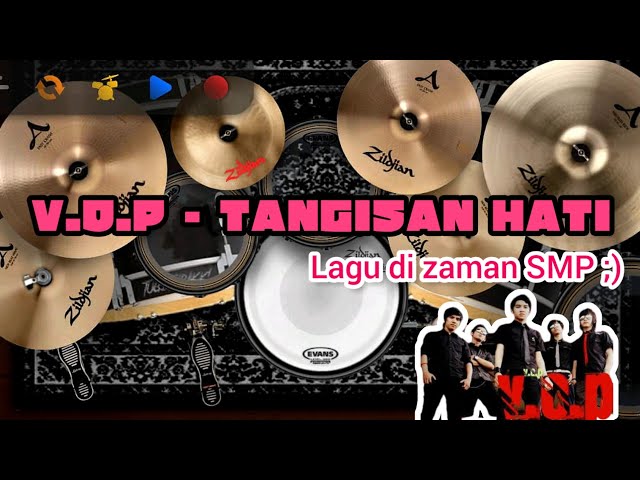 V.O.P TANGISAN HATI || REAL DRUM COVER class=