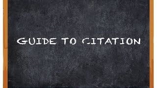 The BFIT Guide to Citation