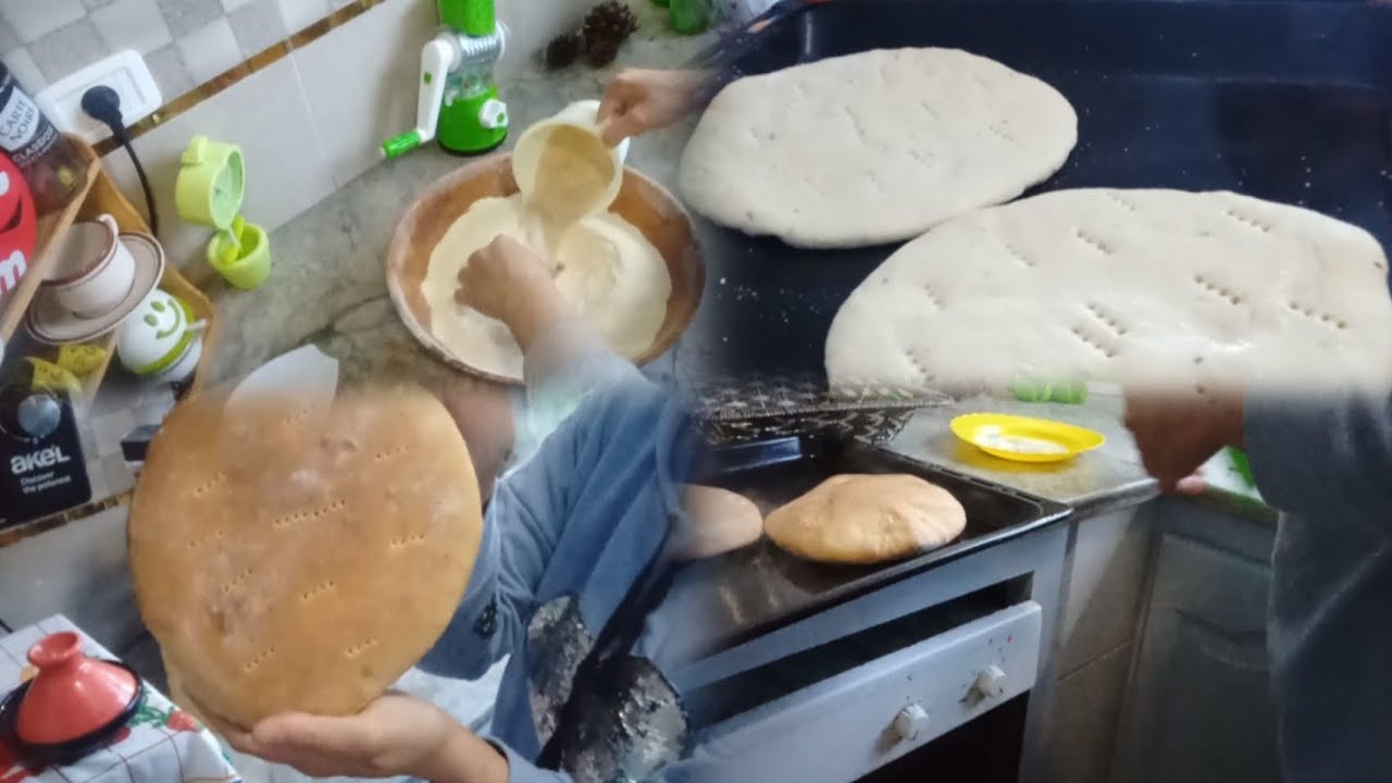 نهاري مع أوس عملنا معاكم خبز الطابونة تونسي في الفور