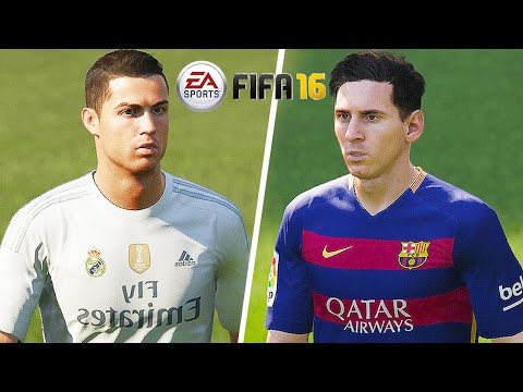 FIFA 16 Gameplay - Barcelona vs Real Madrid [1080p HD 60FPS] El Clasico