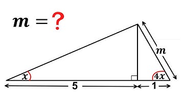 Math Olympiad | Find missing side length m of the triangle | (step-by-step explanation) #math #maths