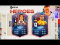 Fut 22  yesss ginola aura double 5 toutes les stats des cartes heroes 