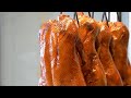 Amazing Crispy Roasted Duck Making , 3 Ways to Eat Roast Duck in Taiwan !  碳火烤鴨三吃！片鴨、炒鴨架、鹹酥鴨