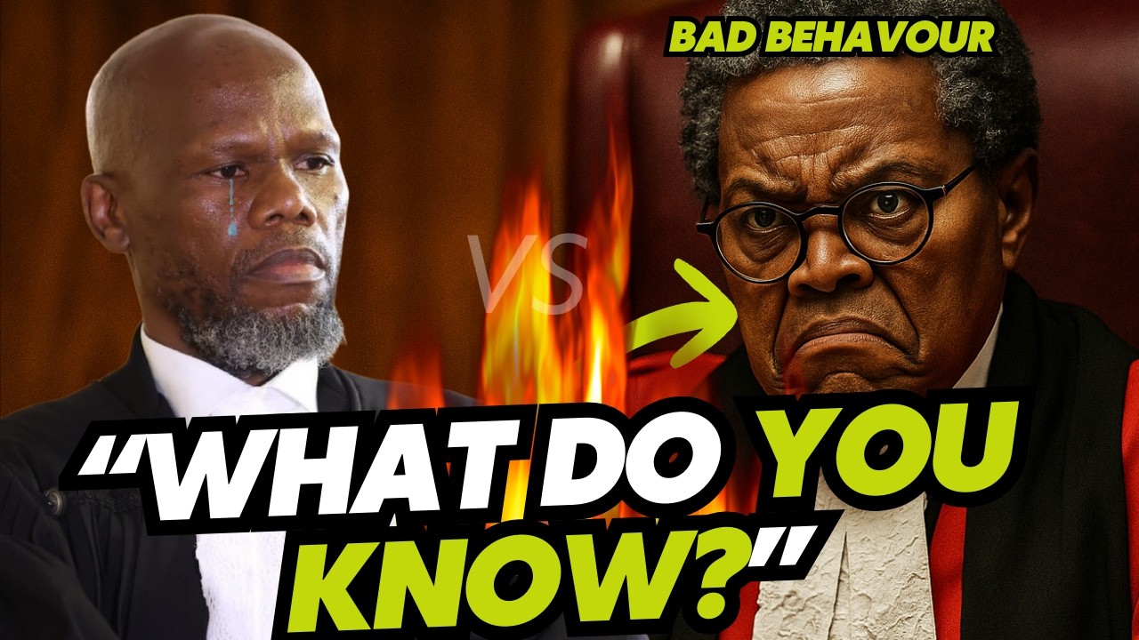 Шокирующее поведение судьи Ратхи по отношению к адвокату Рамасепеле в суде.