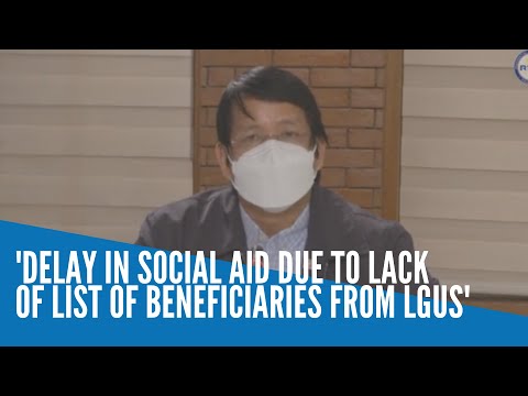 DSWD chief says delay in social aid distribution due to LGU’s lack of beneficiaries