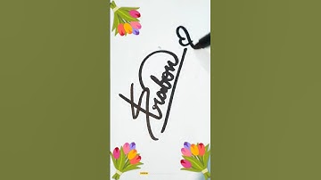 know your signature 💥😍#Srabon#cursive #handwriting #signature