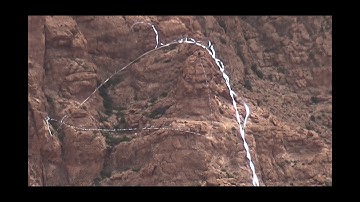 Longest Highline in the World (1150m) goes crazy in a Storm