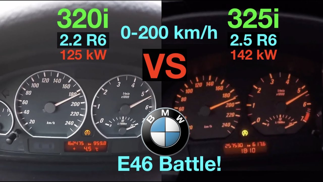 Acceleration Battle | BMW 320i vs 325i | 125 vs 142 kW | E46 LCi