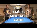 Pool Cue, Table, and Ball Care - How to Clean and Maintain