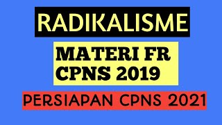 RADIKALISME | MATERI TWK | CPNS 2021