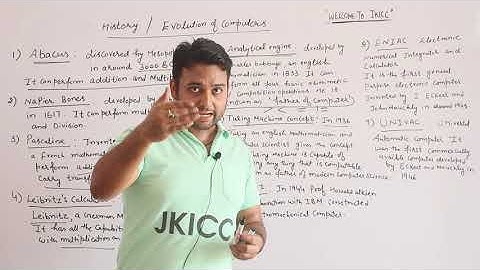 JKSSB ACCOUNT ASSISTANT COMPUTERS LECTURE-3 HISTORY/EVOLUTION OF COMPUTERS.