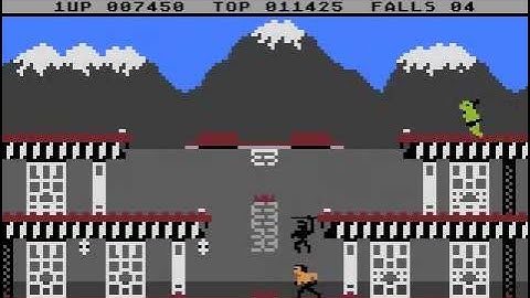 Atari 800 XL - Bruce Lee - almost Speedrun, 1/2