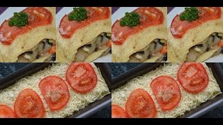 ЛАЗАНЬЯ ОВОЩНАЯ. LASAGNA RECIPE. RECETTE DE LASAGNE.