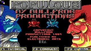 Populous The Promised Lands Gameplay Pc Game, 1989