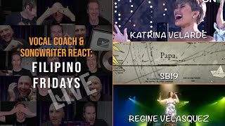 Filipino Fridays #002: Vocal Coach & Songwriter React to Katrina Velarde, SB19, & Regine Velasquez