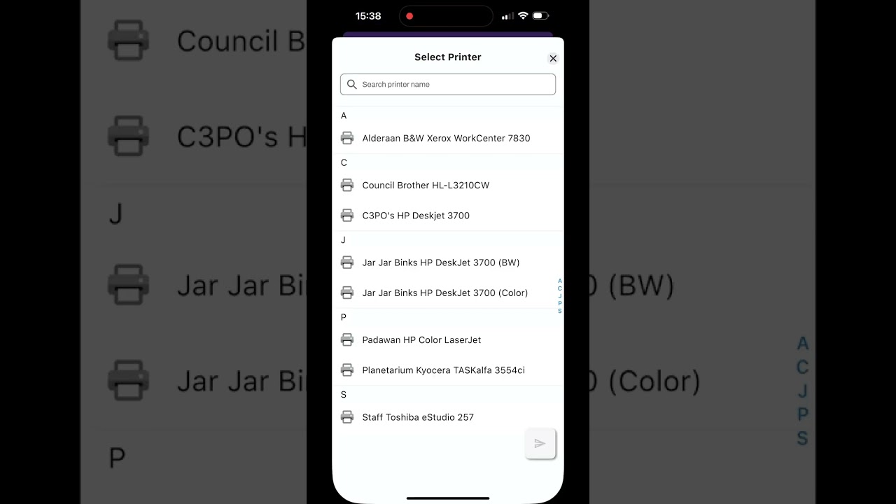 Vasion Print Mobile App - Secure Print Release