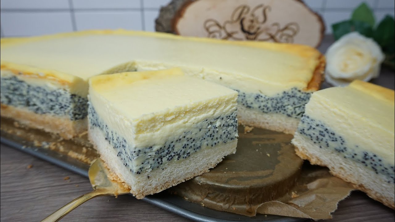 Wenn du etwas Mohn hast, solltest du diesen wunderbaren einfachen Käsekuchen backen~ P&S