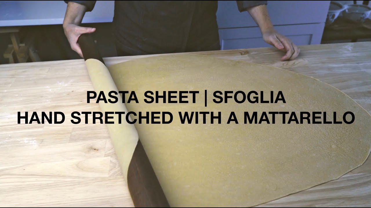 Pasta Sheet | Sfoglia | Hand Stretched With a Mattarello