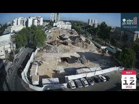 התקדמות בנייה בפרויקט "אאורה רמת חן החדשה" ברמת גן