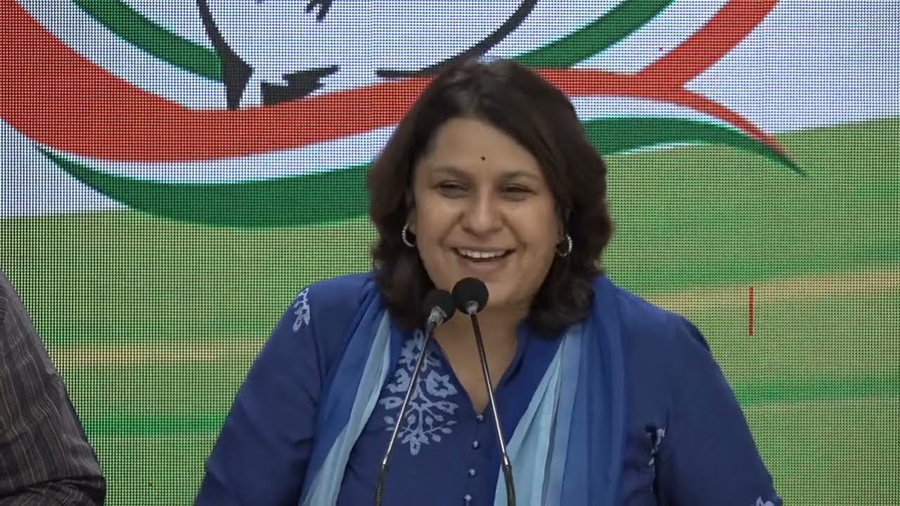 Congress Party Briefing by Supriya Shrinate at Congress HQ