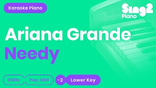 Ariana Grande - needy (Lower Key) Karaoke Piano Resimi