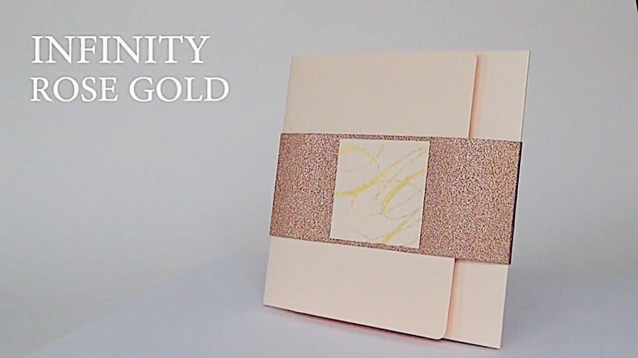 INFINITY ROSE GOLD wedding invitations - Polina Perri