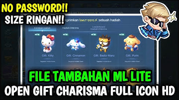Data Open Gift Charisma Full Icon HD Original | File Tambahan ML Lite