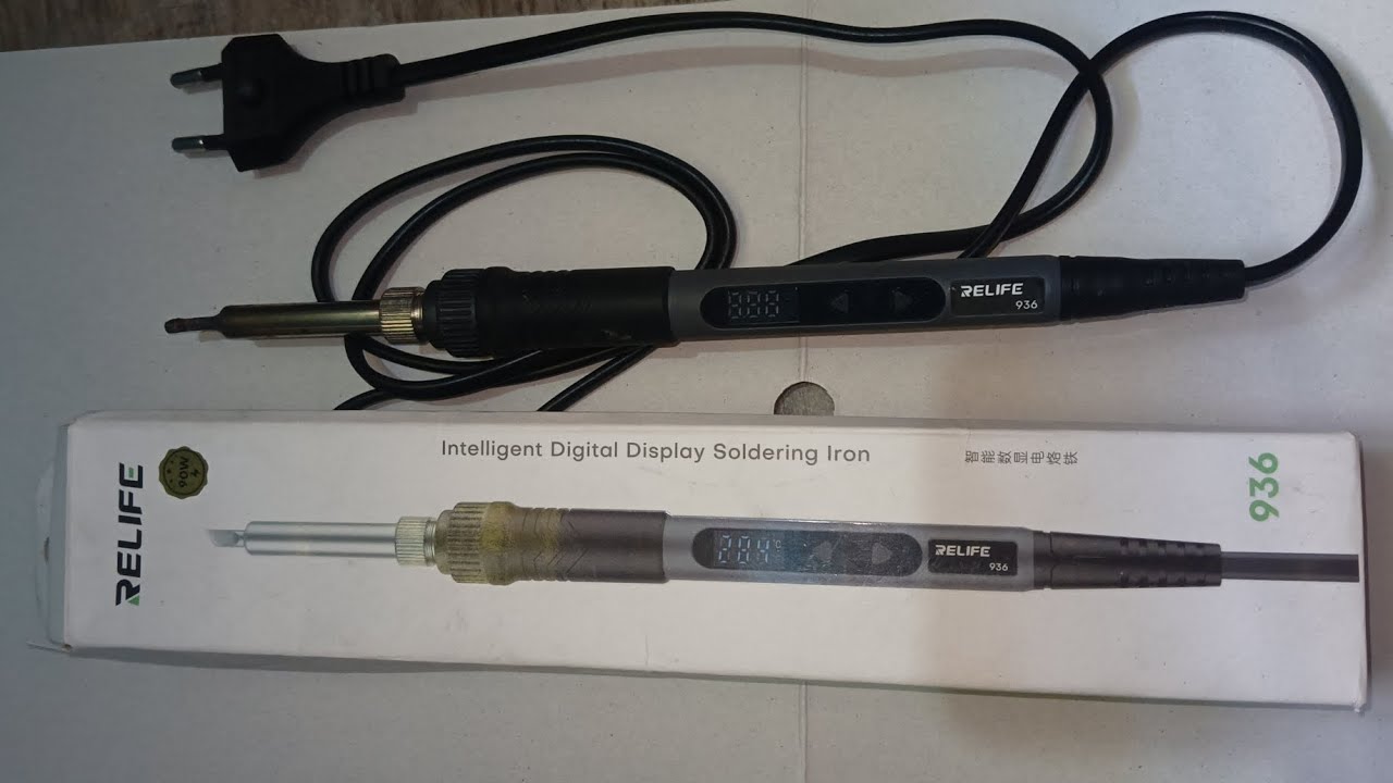 Unboxing Soldering iron with digital display 90W temprature control upto 500 °c adjustable in tamil