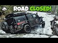 This Road Is Closed?? Winter Camping Takes a Wrong Turn | Jeep Wrangler & Gladiator Off-Road