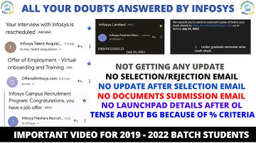 UPDATE ABOUT INFOSYS| INTERVIEW/REJECTION/SELECTION/OL/DOJ/ DOCUMENTS SUBMISSION |NO LAUNCHPAD