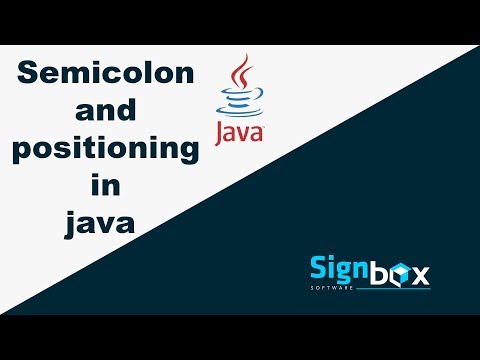Java Tutorial For Beginners 7 - Semicolon and positioning in java Step by Step understand