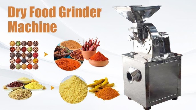 Industrial Dry Food Grinder Machine | Powder Grinding Machine for Spices,  Chili, Bean, Grain, etc