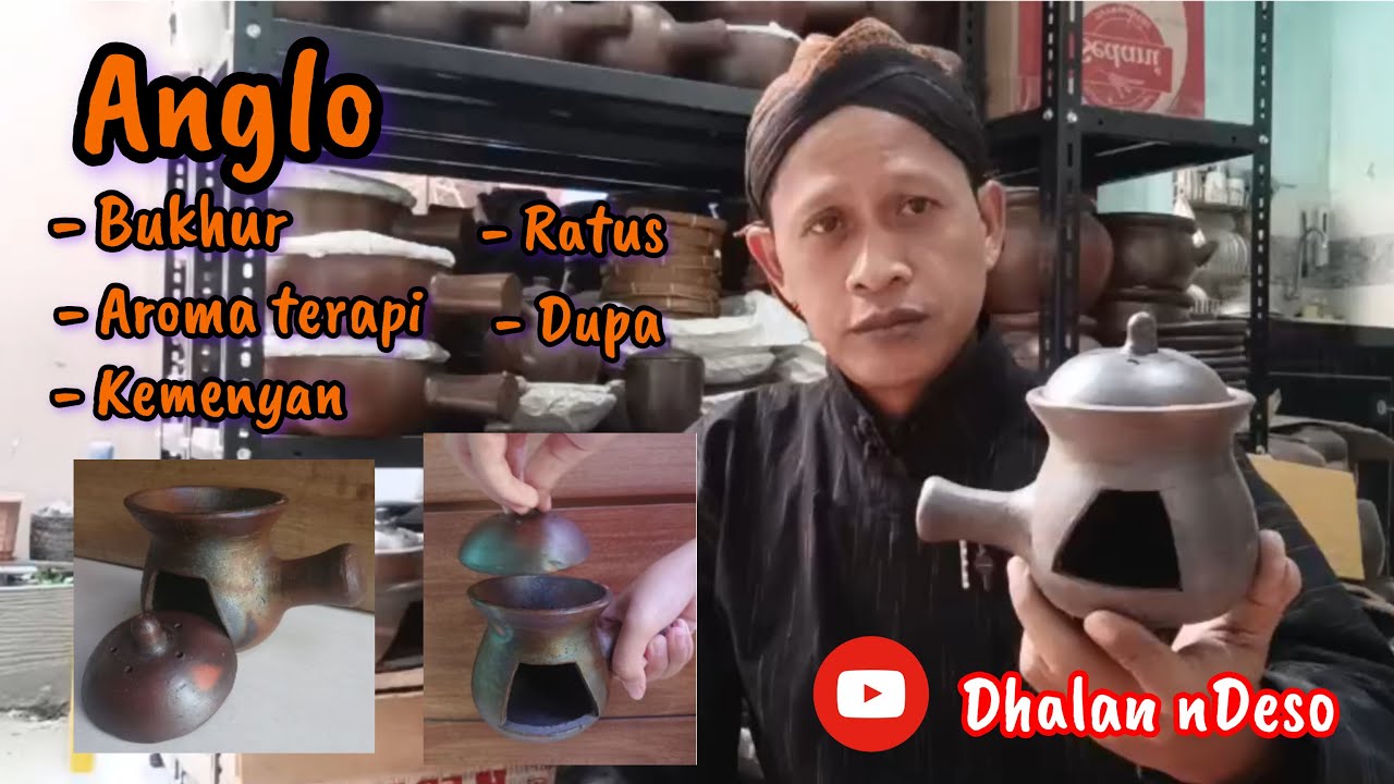 ANGLO TUNGKU TANAH LIAT BAKAR BUKHUR KEMENYAN RATUS DUPA AROMA TERAPI ...