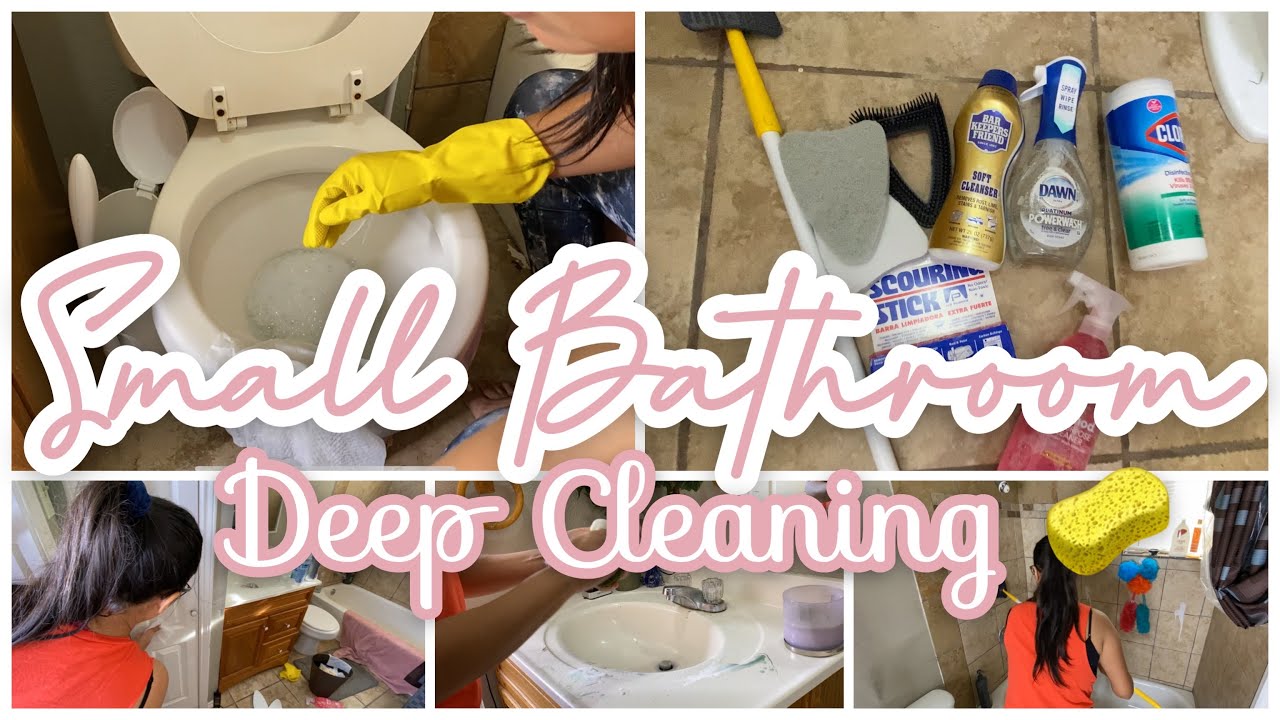SMALL BATHROOM DEEP CLEAN | CLEAN WITH ME 2021 | CLEANING MOTIVATION 2021