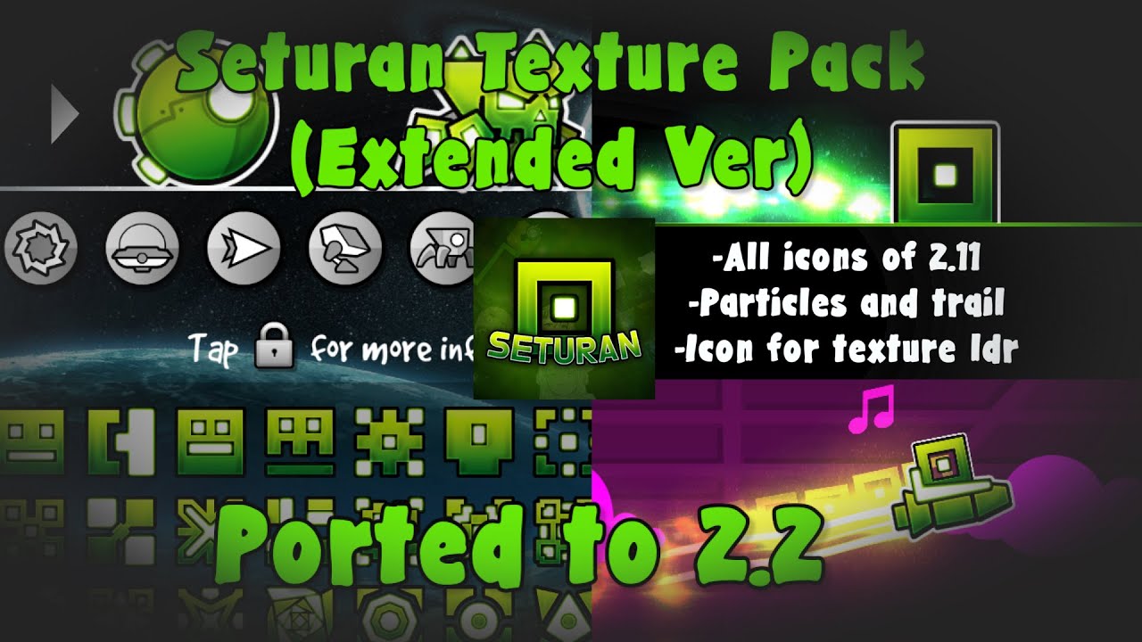 Seturan Texture Pack "Extended Ver" (Ported to 2.2) Geometry Dash 2.2 ...