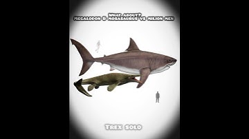 what about megalodon mosasaurus vs milion men#trending #shark #ocean #paleontology  #dinosaur
