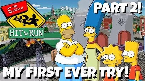 Part 2 :D My FIRST EVER Try Of The Simpsons: Hit & Run! - Silly Saturday - LiveStream