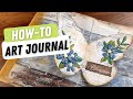 art journal - butterfly | easy techniques for beginners