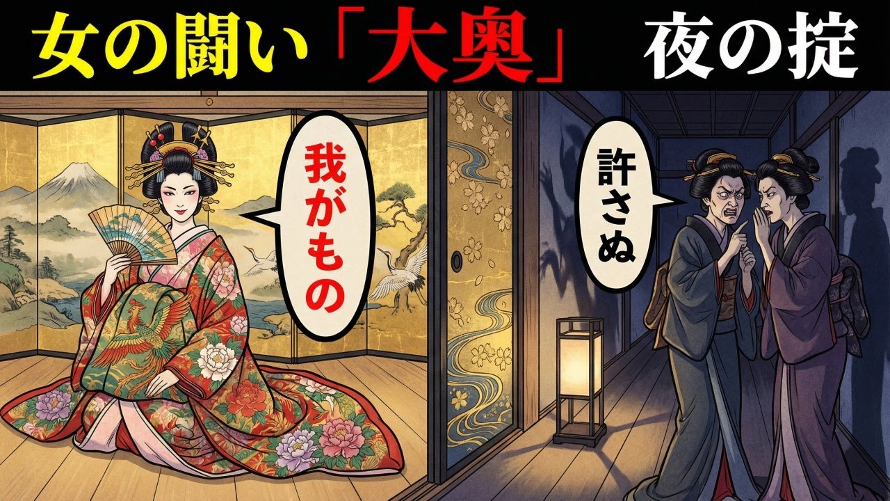 【閲覧注意】大奥3000人の「夜の生活」の正体。将軍を巡る女たちのドロドロした権力闘争と残酷なルール