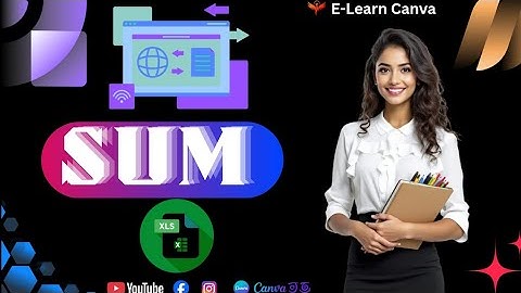 Sum #tricks  /Minimum /Average formula / #sumformula /Excel / #excel / E-Learn Canva / #e-learncanva