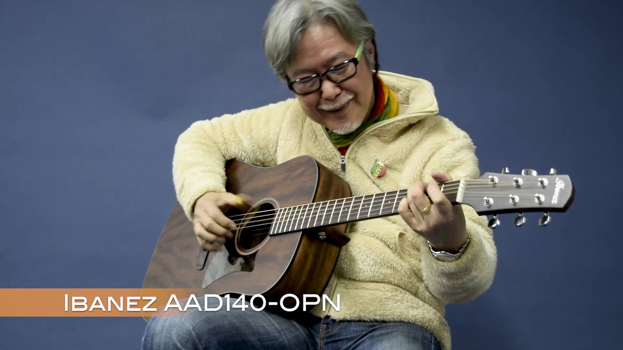 Acoustic Guitar Book 52 新製品レビュー】Ibanez AAD140-OPN - YouTube