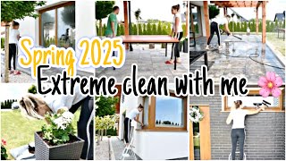 *SPRING 2025* EXTREME CLEAN WITH ME | FLOWERS | CLEANING WINDOWS | DECLUTTER | GARDEN