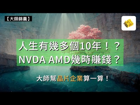 人生有幾多個10年？NVDA、AMD 幾時賺錢？中芯國際有無得發圍？大師幫「晶片企業」算一算！【#大師錦囊】