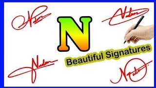 Comments your name ll beautiful signature style ❣️ ll signature style of letter N.