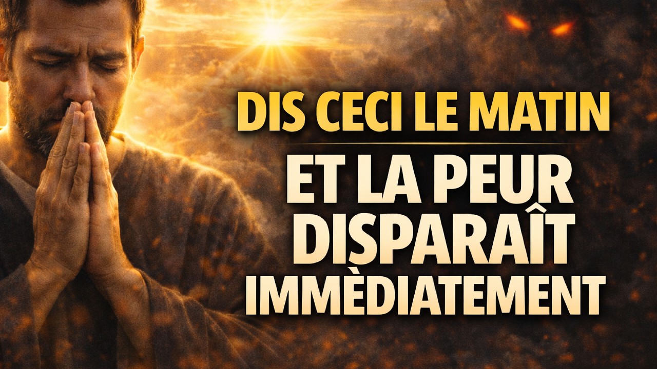 DIS CECI LE MATIN ET LA PEUR DISPARAÎT IMMÉDIATEME