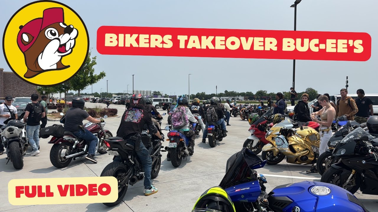 North Carolina Bikers Takeover Buc-ee's!! | Motorcycle Meet | Buc-ee's Full Video